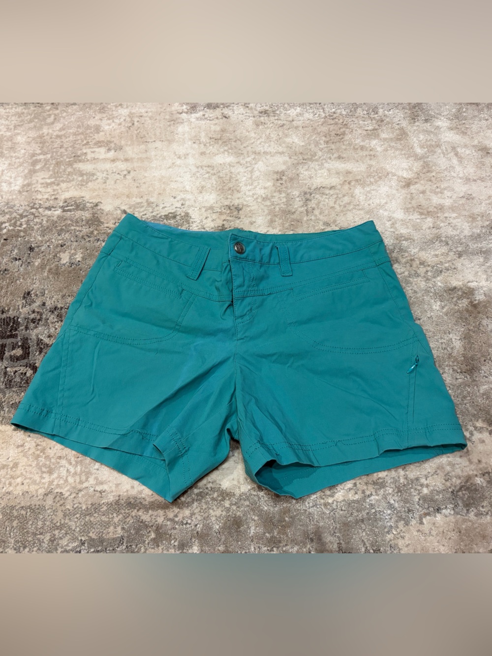 Athleta Women’s Turquoise Athletic Hiking Shorts Size 10 Lightweight Outdoor
